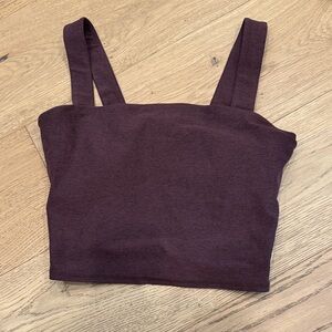 Vuori Dark Purple Crop Top